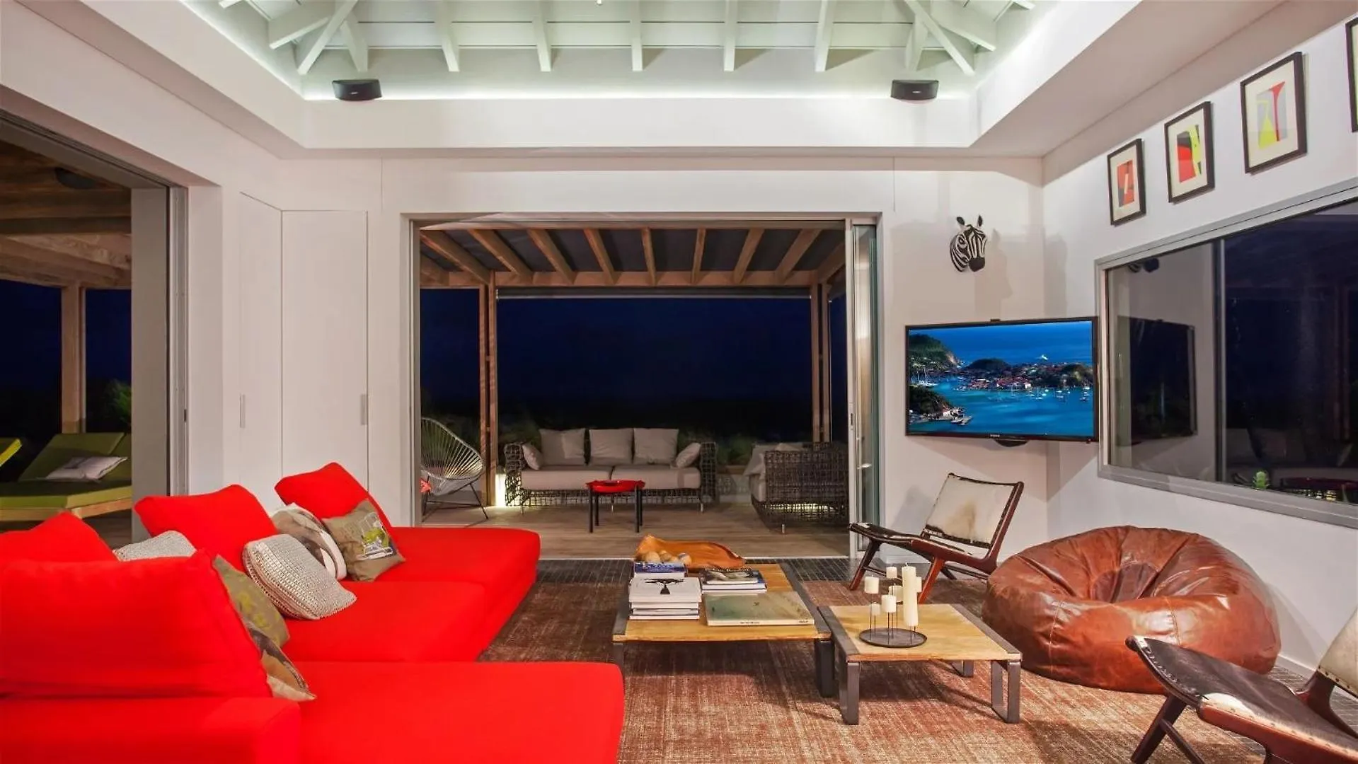 Tranquil Villa With Alfresco Dining Space 古斯塔维亚 圣巴泰勒米